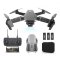 SET Dron E88 s Kamerou, Wifi, 3 Baterie - Černý