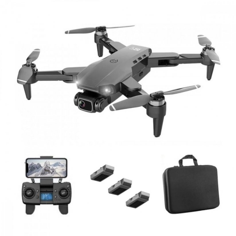 Dron LYZ RC L900 s 4K Kamerou, Wifi, 3 Baterie - Černá