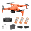 Dron L900 Pro SE s 4K Kamerou / GPS / 3 Baterie - Oranžová