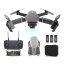 SET Dron E88 s Kamerou, Wifi, 3 Baterie - Černý