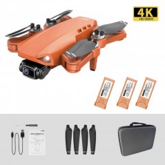 Dron L900 Pro SE s 4K Kamerou, 3 Baterie - Oranžová